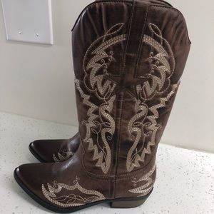 Coconuts by Matisse lone star brown cowboy boots womens size 6